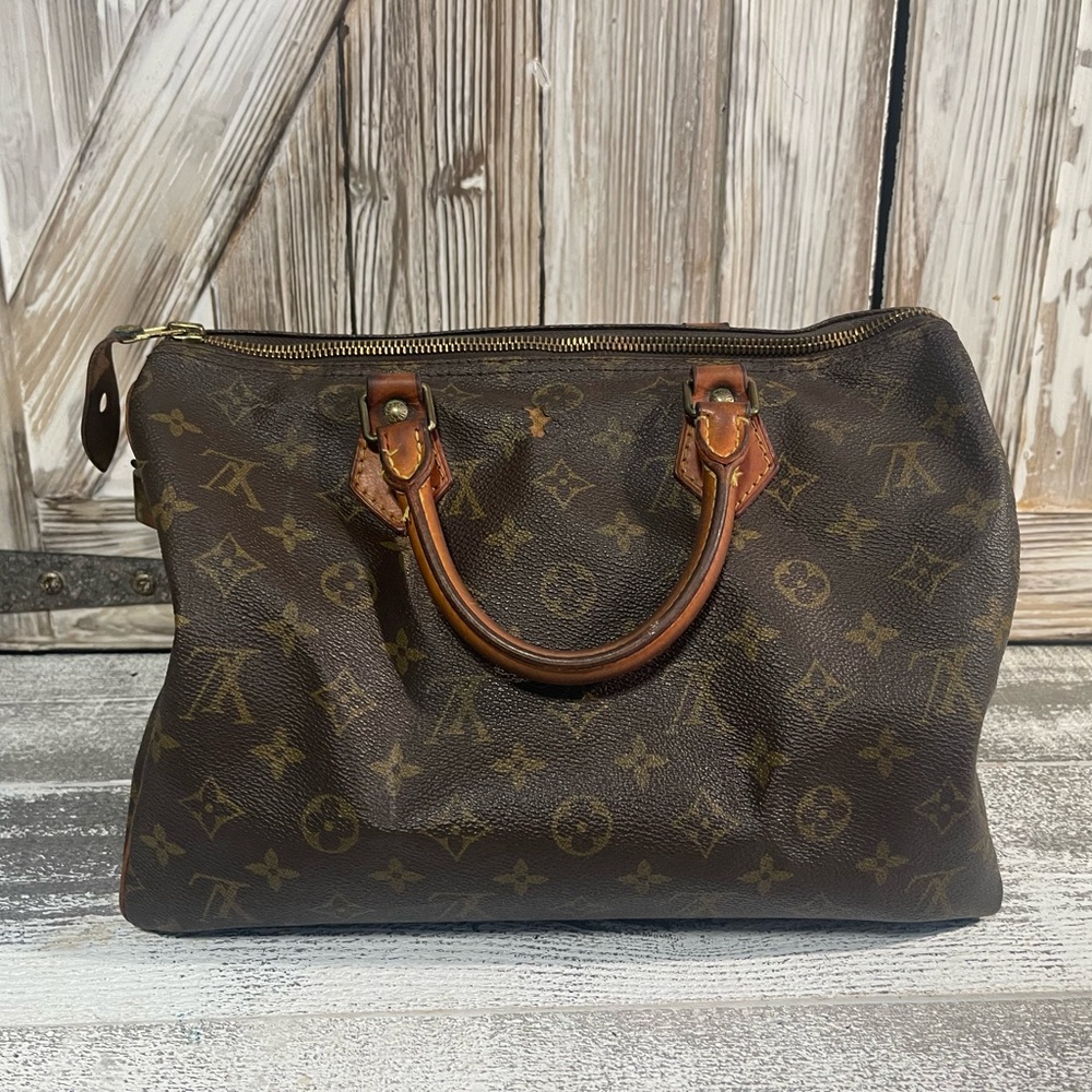 Vintage Authentic Louis Vuitton Handbag 12”